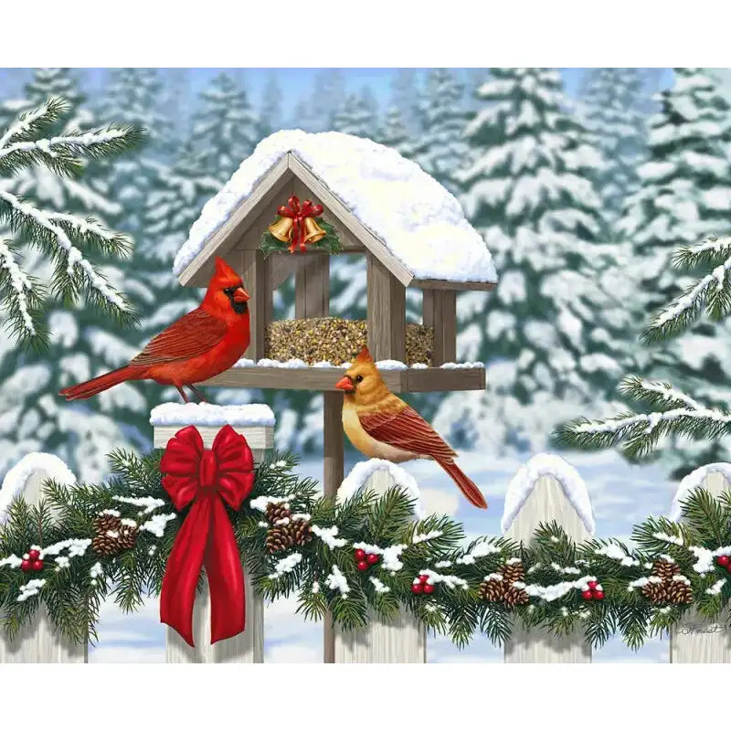 Ravensburger Puzzle Weihnachten Cardinals at Christmas 300