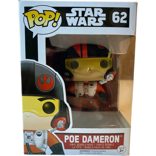 Funko Pop - Star Wars - Poe Dameron - Nr.62 Vinyl Figur!