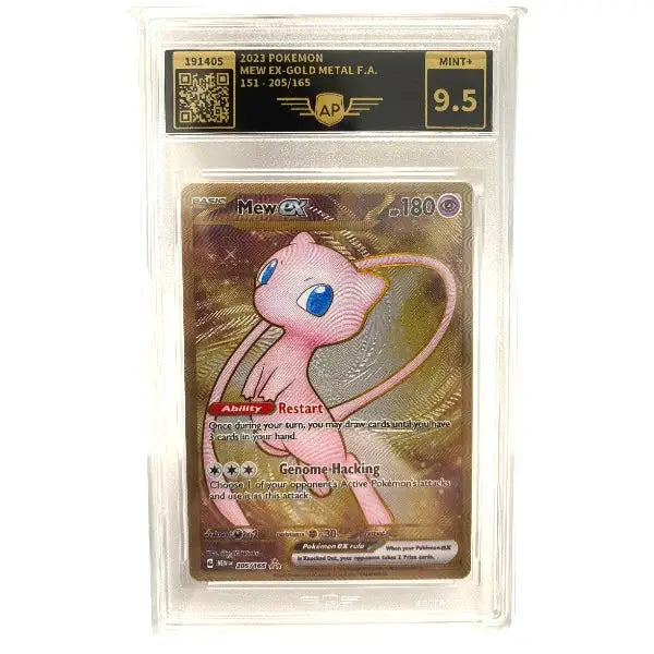 Goldene Pokemon Karte | Mew ex Gold Metall 205/165 ENGLISCH