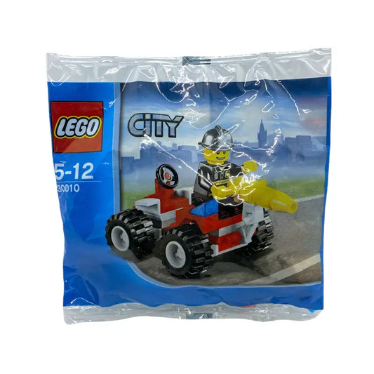 LEGO City 30010 Feuerwehr Chief Feuerwehrmann mit Fahrzeug - 1