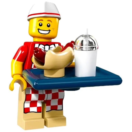 Lego Figur Hotdog Verkäufer Nr.6 - Serie 17 Pack 71018 - 1