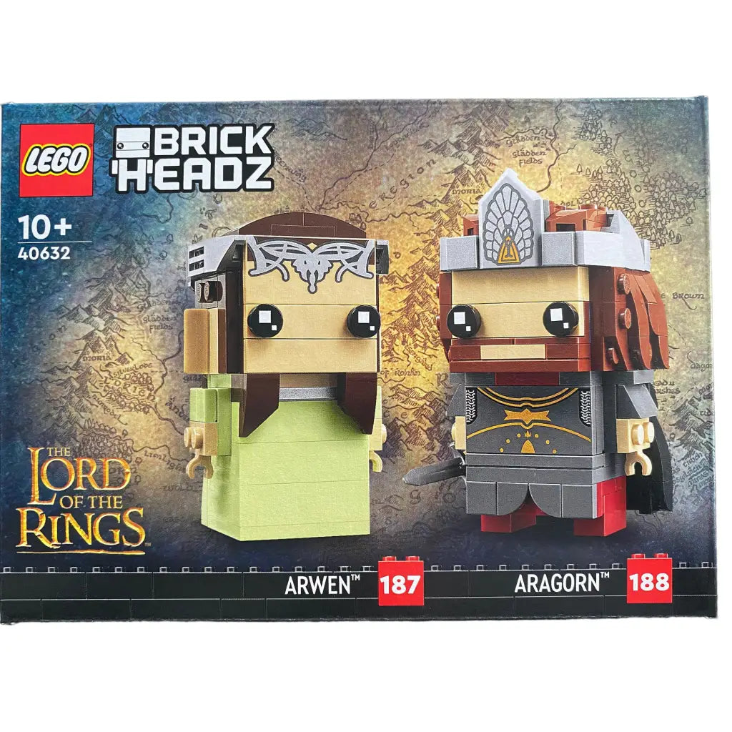 LEGO® Brickheadz-Arwen Nr.187 + Aragorn Nr.188 Lord of the