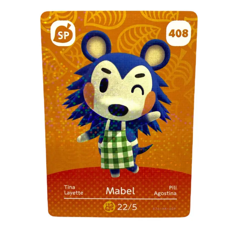 Nintendo Tina / Mabel 408 Amiibo Animal Crossing Karte