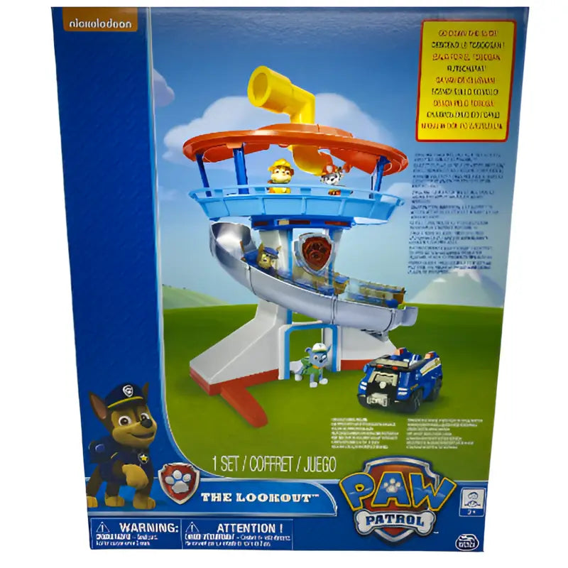 paw patrol - hauptquartier spielset mit rutsche