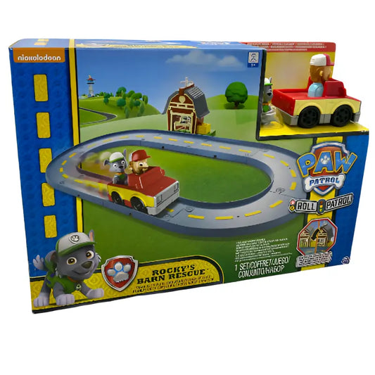 PAW Patrol - Rocky´s Scheunen Rettung Barn Rescue Straßen Spielset - 1