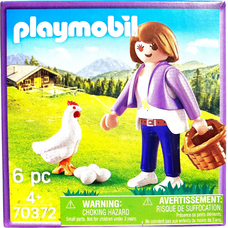 Playmobil 70372 Bäuerin mit Huhn und Eier Milka Limitierte