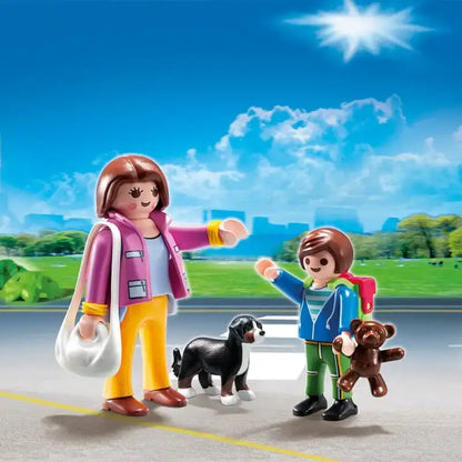 PLAYMOBIL Duo Pack Mama mit Schulkind 5513