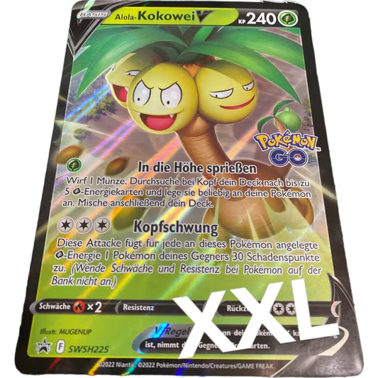 Pokemon Go Promo XXL Karte Alola-Kokowei V SWSH225 Full Art - 1