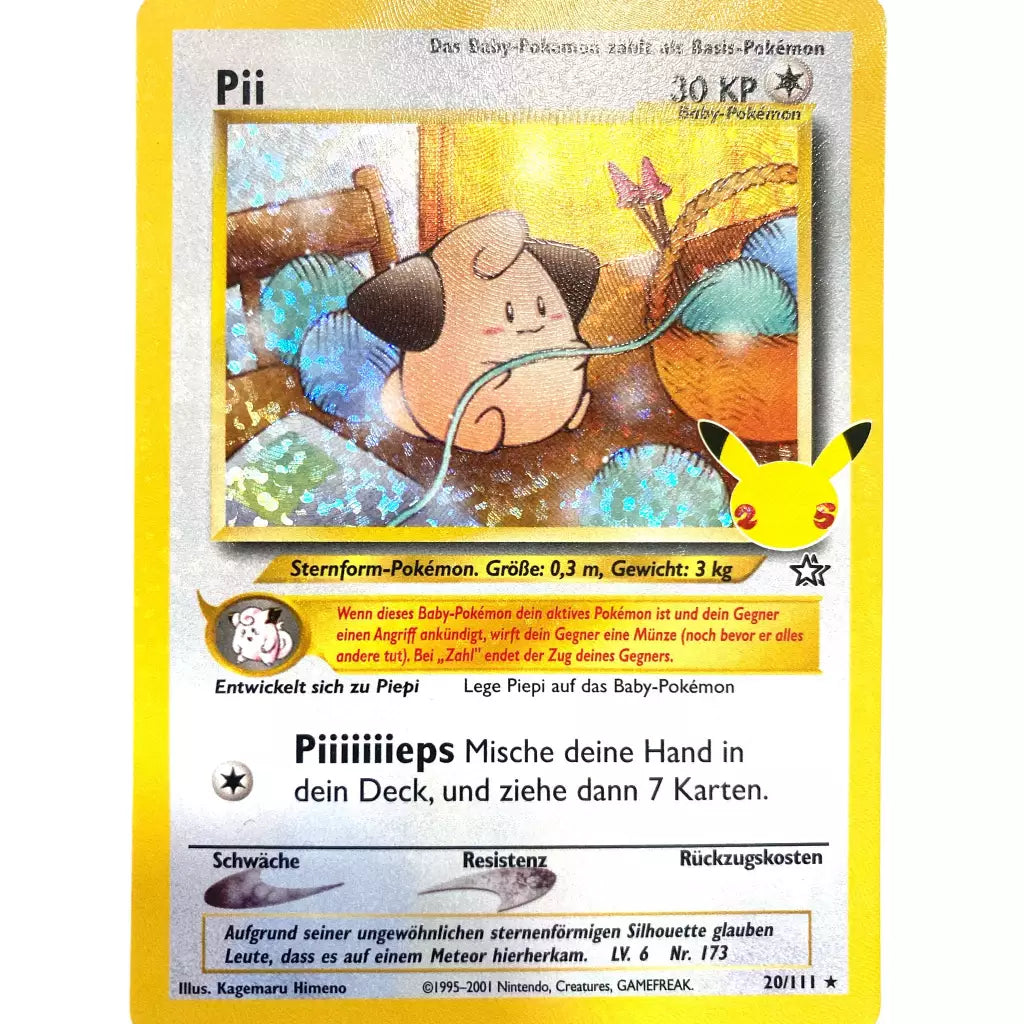 Pokemon Karte |Pii 20/111 |Celebrations | Deutsch | NM/M!