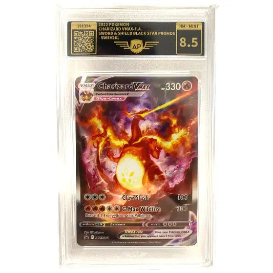 Pokemon Karte Charizard VMax🔥| 8.5 AP Grading SWSH261 - 1