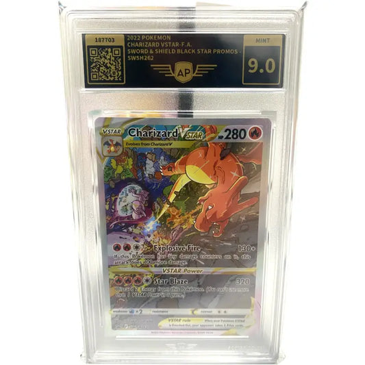 Pokemon Karte Charizard VStar 🔥| 9.0 AP Grading SWSH262