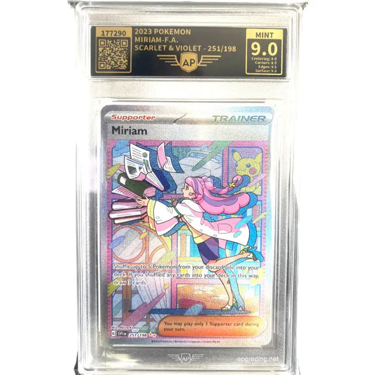 Pokemon Karte gegradet| Miriam SV1EN🔥| 9.0 Mint 251/198 - 1