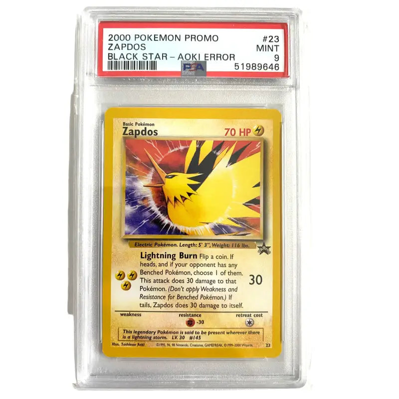 Pokemon Karte gegradet| Zapdos Promo 23🔥| PSA 9 Englisch 1