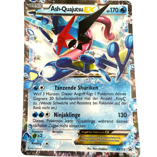 Pokemon Karte groß Ash-Quajutsu EX XY133 Full Art - 1