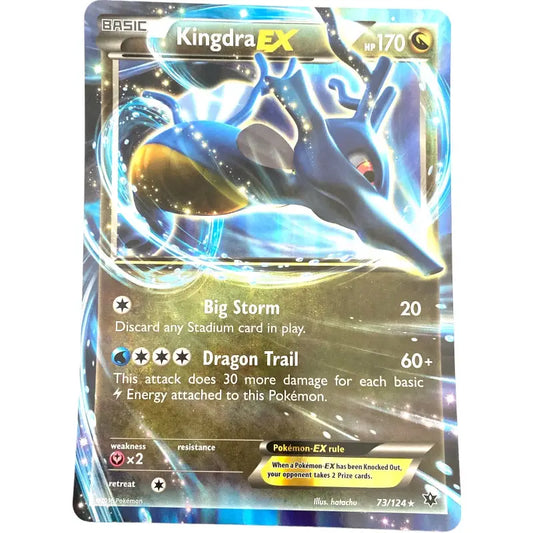 Pokemon Karte groß Kingdra EX 73/124 Full Art | Englisch - 1