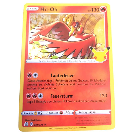 Pokemon Karte | Ho-Oh | 001/025 | Celebrations | Deutsch - 1