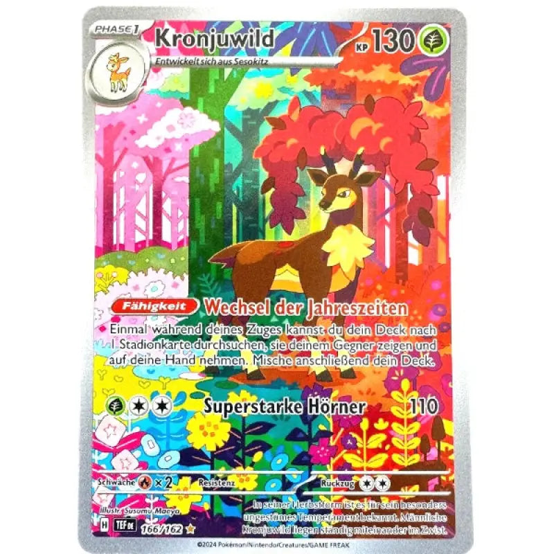 Pokemon Karte Kronjuwild 166/162 Deutsch Sammelkartenspiel