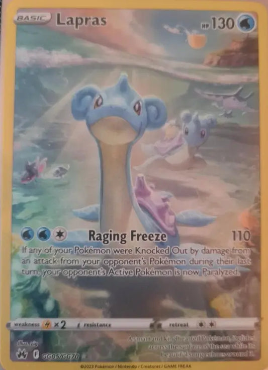 Pokemon Karte Lapras - Crown Zenith - 1