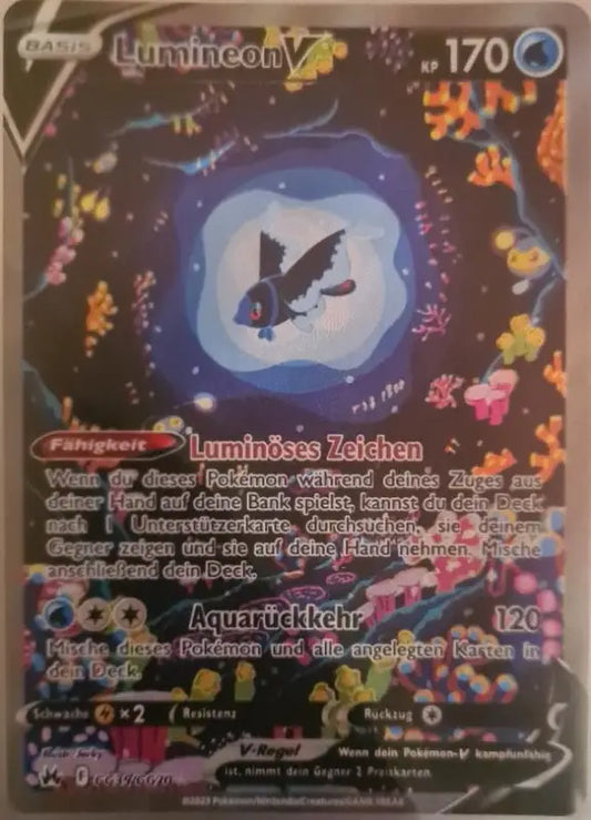 POKEMON Karten - Lumineon V GG39/GG70 Zenit der Könige