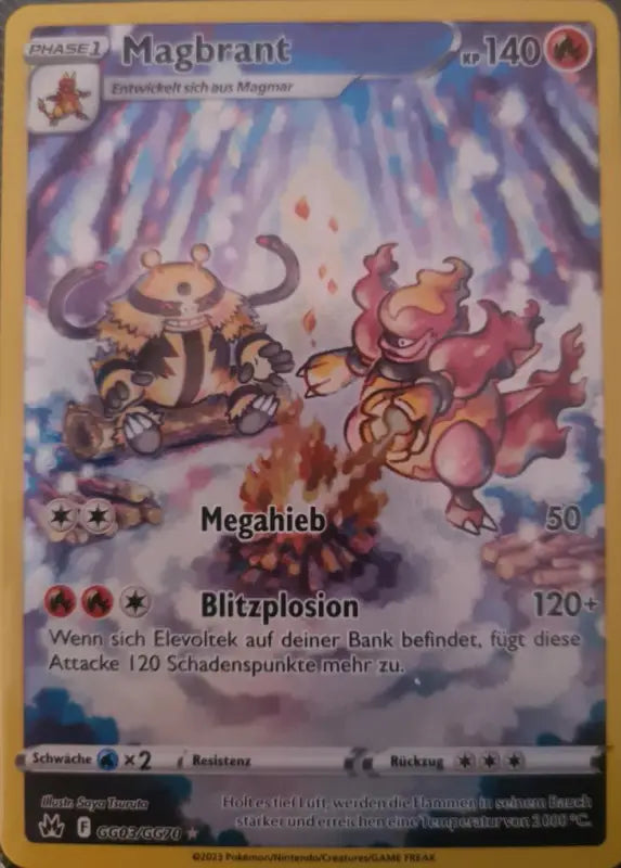 Pokemon Karte Magbrant GG03/GG70 Crown Zenith