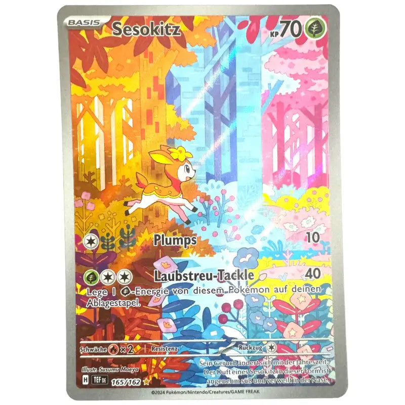 Pokemon Karte Sesokitz 165/162 Deutsch Sammelkartenspiel