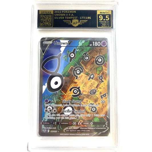 Pokemon Karte Unown V 🔥| 9.5 Mint AP Grading 177/195!