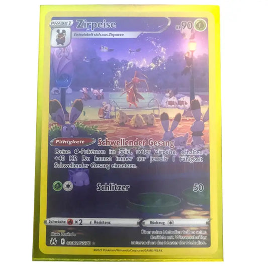 Pokemon Karte Zirpeise Full Art🔥| GG02/GG70 Zenit der - 1