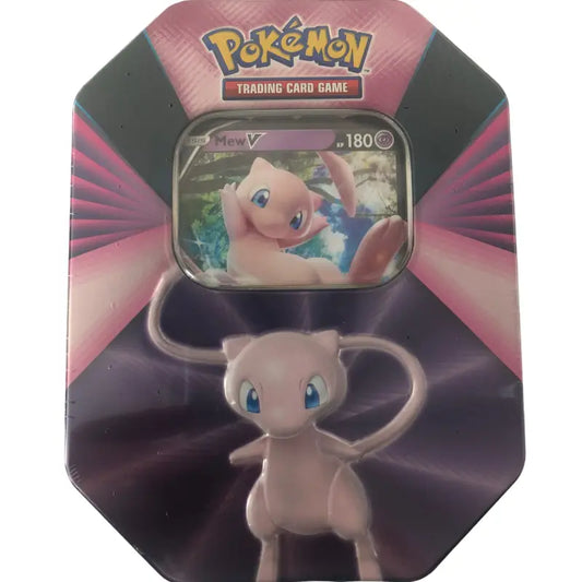 Pokémon - Mew V Tin - Promokarte Deutsch mit 4 Booster Packs