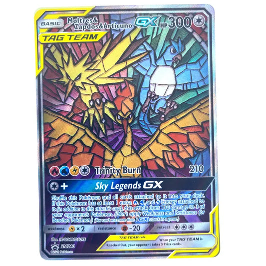 Pokémon Promo Karte Moltres & Zapdos Arkticuno-GX SM210 - 1