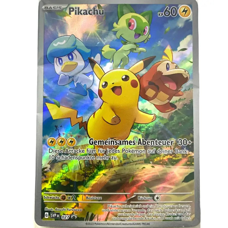 Pokémon Promo Karte Pikachu SVPDE027 Deutsch