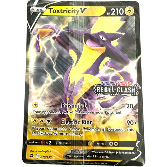 Pokemon Promo XXL Karte Toxtricity V 070/192 Full Art - 1