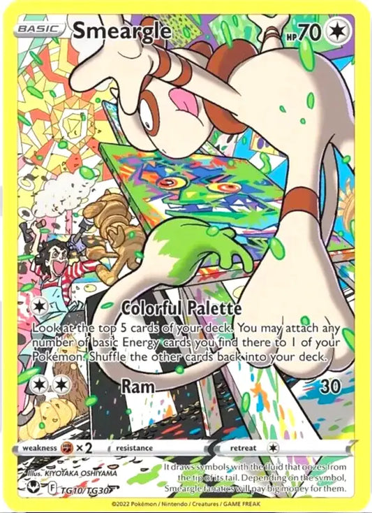 Pokemon Smeargle Full Art🔥| TG10/TG30 Englisch Silver