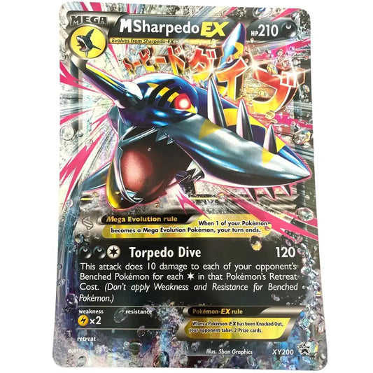 Pokemon XXL Promo Karte Mega MSharpedo EX XY200 Full Art - 1