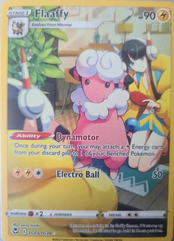 Pokémonkarte Flaaffy TG03/TG30 Full Art Englisch