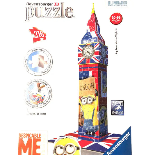 Ravensburger 3D Puzzle 12589 - Big Ben Minions Edition