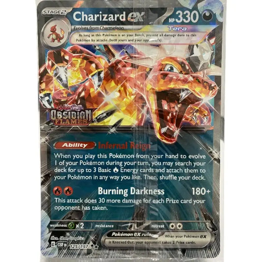 XXL Pokemon Karte Charizard ex 🔥| 125/197 Englisch